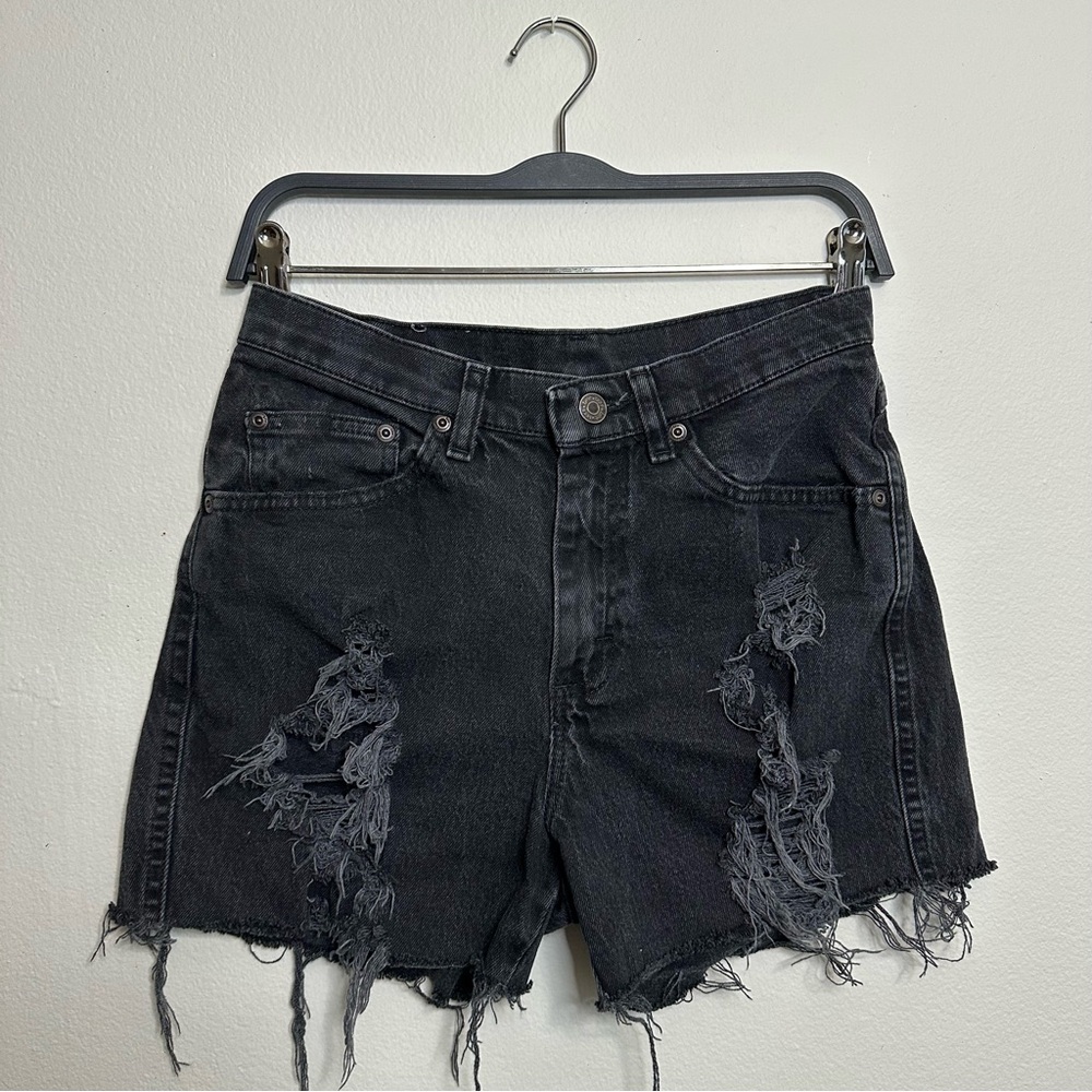 Vintage Lee High Waisted Distressed Cut Off Shorts